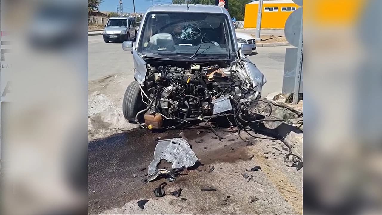 Elazığ’da korkutan kaza: 1 yaralı