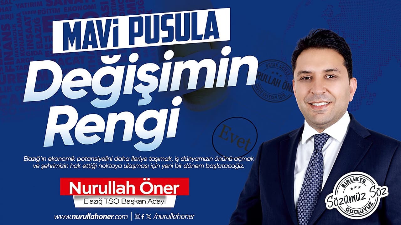 Nurullah Öner’in seçim rengi belli oldu: "Mavi Pusula"