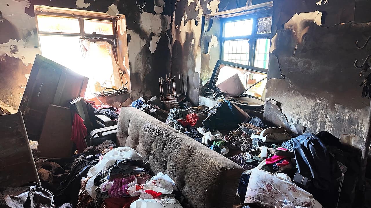 Elazığ’da küle dönen evde cinayetin izleri